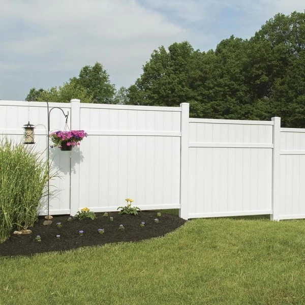 White PVC Vinyl Privacy Fence